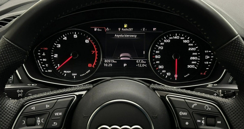 Audi A4 cena 119900 przebieg: 80919, rok produkcji 2019 z Piechowice małe 781